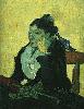Vincent Van Gogh. L'Arlesienne: Madame Ginoux with Gloves and Umbrella.