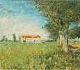 Vincent Van Gogh. Farmhouse in a Wheat Field.
